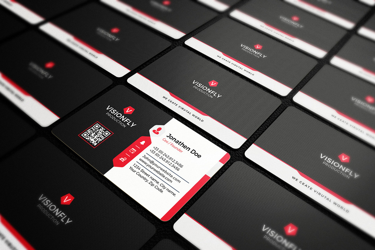 100 Modern Business Card Bundle, a Business Card Template by GraphicsEgg (Photo 22 of 102)
