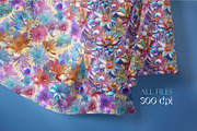 Cosmic Flowers, a Pattern Graphic by Tiger and Flower (Thumbnail 15 of 18)