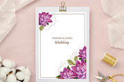 LOTUS hand drawn patterns and frames, a Card Template by LoveDesignShop (Thumbnail 2 of 8)