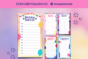 Colorful Happy Birthday Wish List, a Templates & Theme by TemplateCastleStore (Thumbnail 2 of 9)