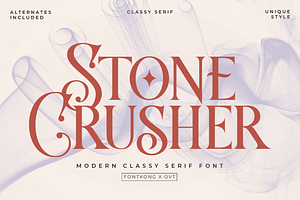 Stone Crusher - Modern Classy Serif