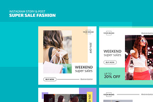 Instagram Template Super Sale