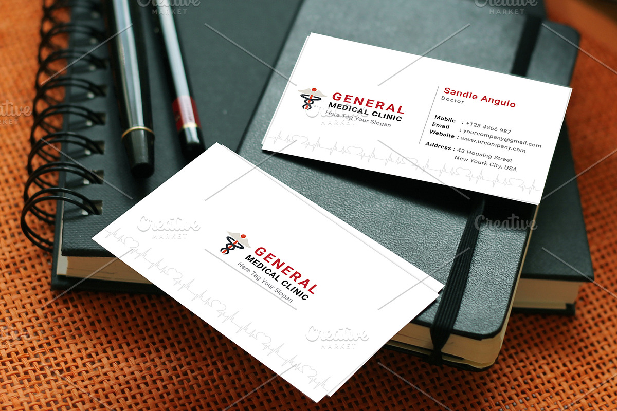 Medical Business Card, a Business Card Template by graphicsunday (Photo 3 of 5)