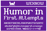 First Time font, a Font by weknow (Thumbnail 2 of 8)