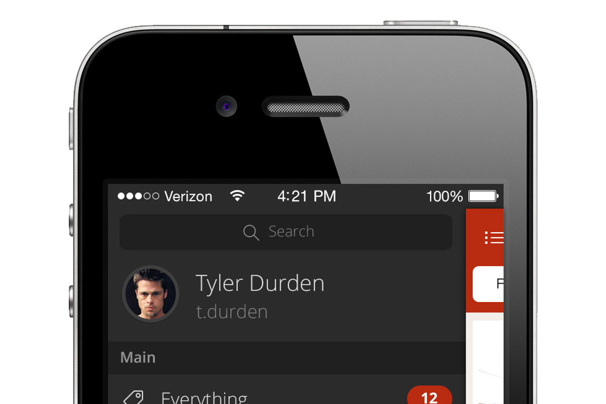 Flat iPhone App Template, an App Template by UI Store (Photo 3 of 5)