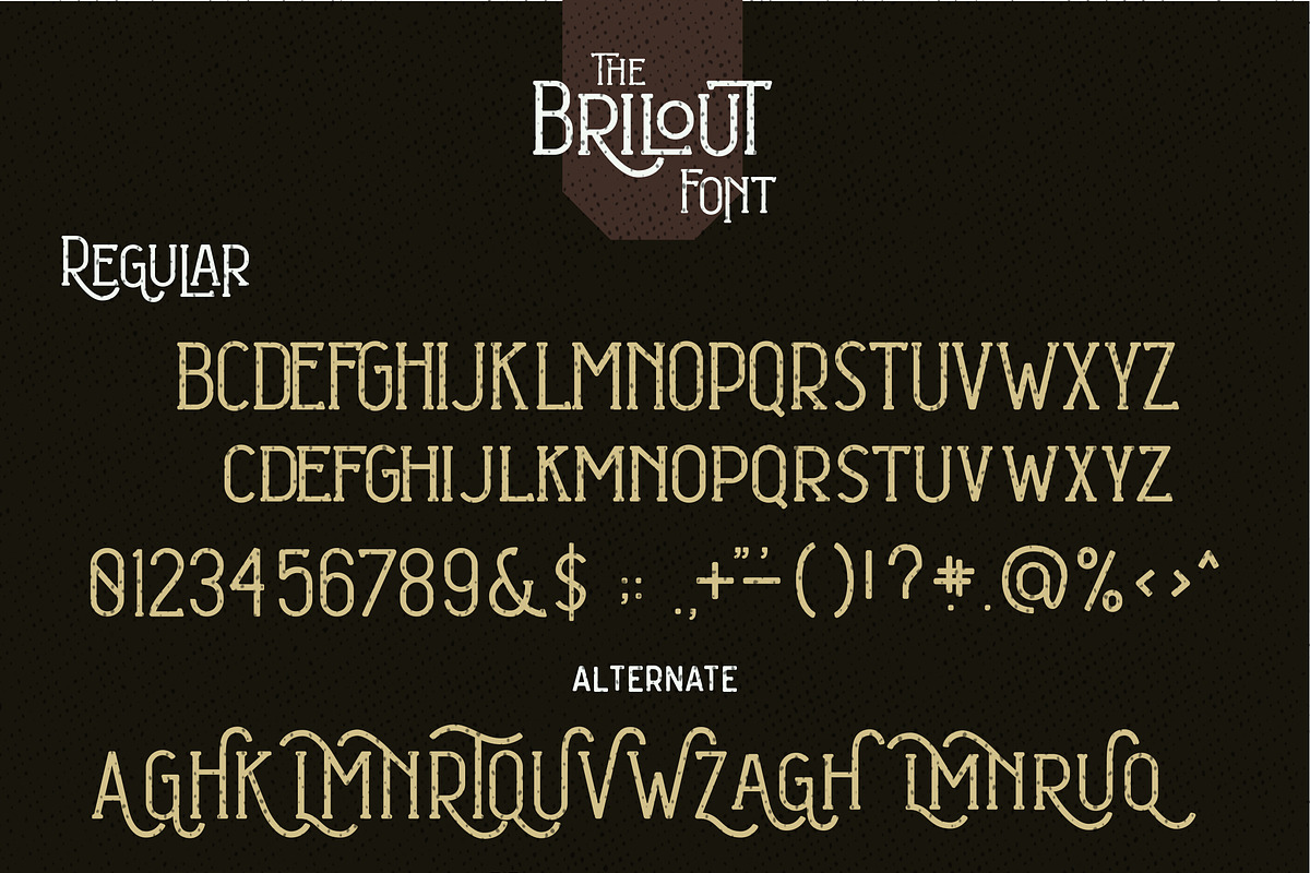 Brilout Display Font, a Sans Serif Font by Aktab Studio (Photo 10 of 12)