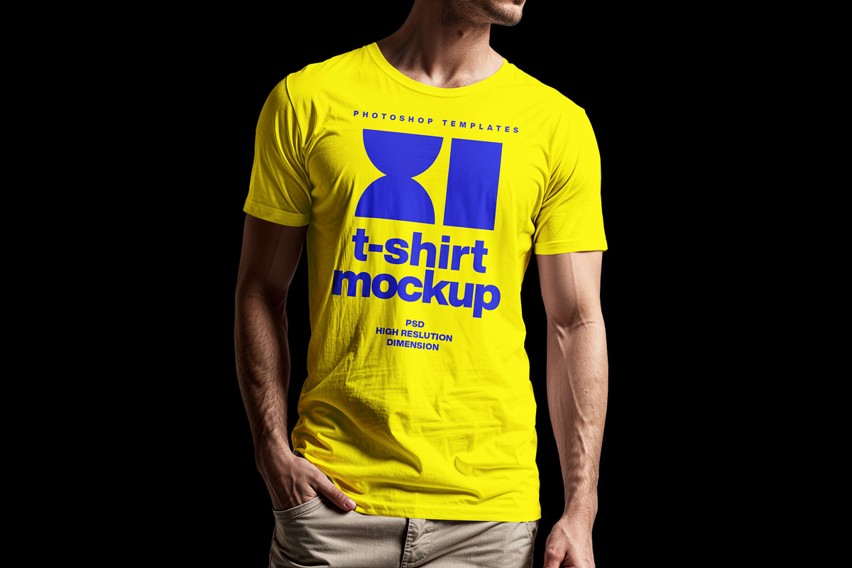 Men T-Shirt Mockup, a Shirt Mockup by sagesmask.com (Photo 3 of 5)