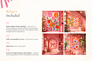 50 Girly Pink Retro Frame Mockups, a Household Mockup by Matisse Studio (Thumbnail 3 of 10)