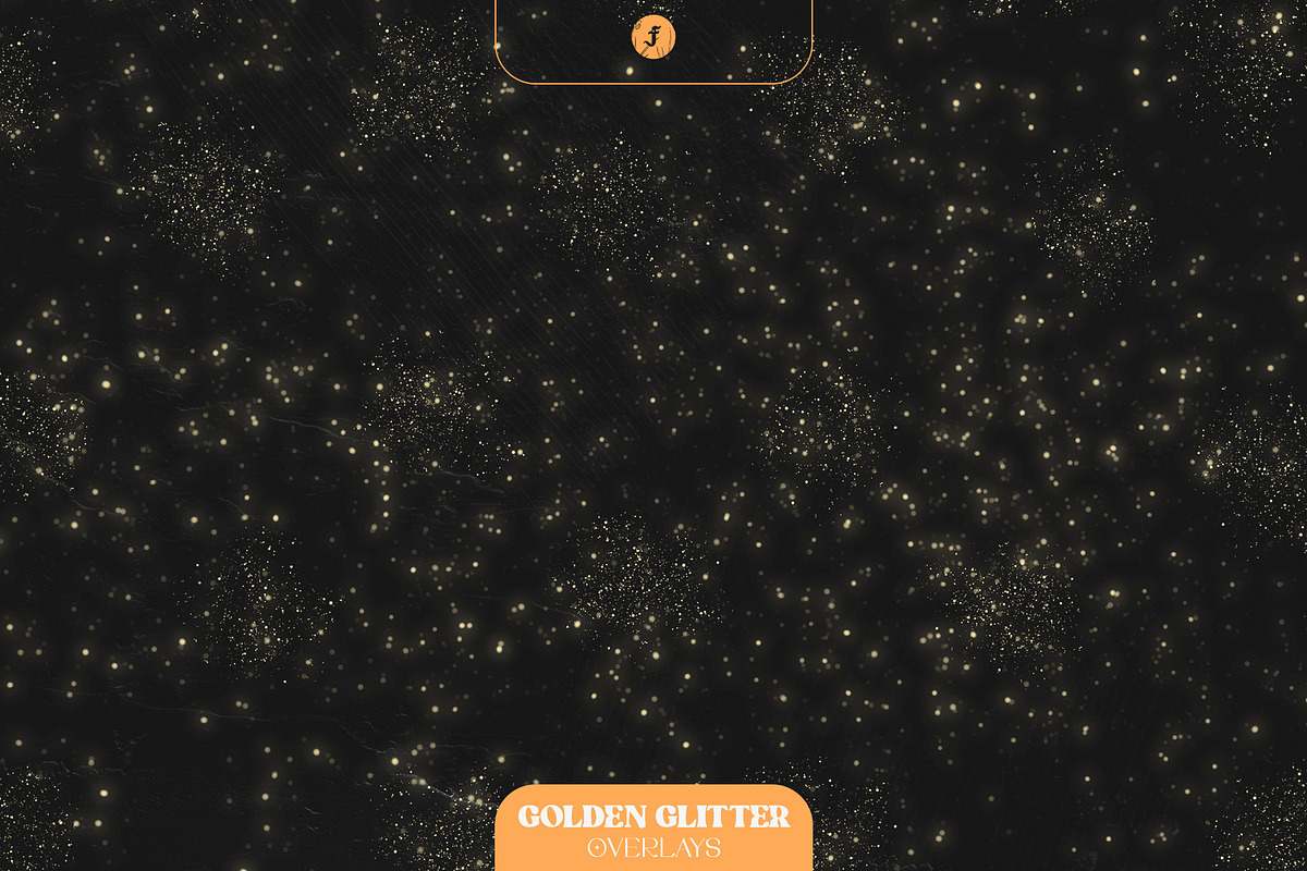 Golden Glitter Overlays, a Texture Graphic by Freezerondigital (Photo 14 of 16)