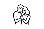 Couple Love Silhouette Bundle, an Illustration by jahid234 (Thumbnail 13 of 48)