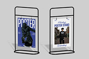 Poster Stand Mockup, an Advertising Mockup by Unerispace (Thumbnail 4 of 5)