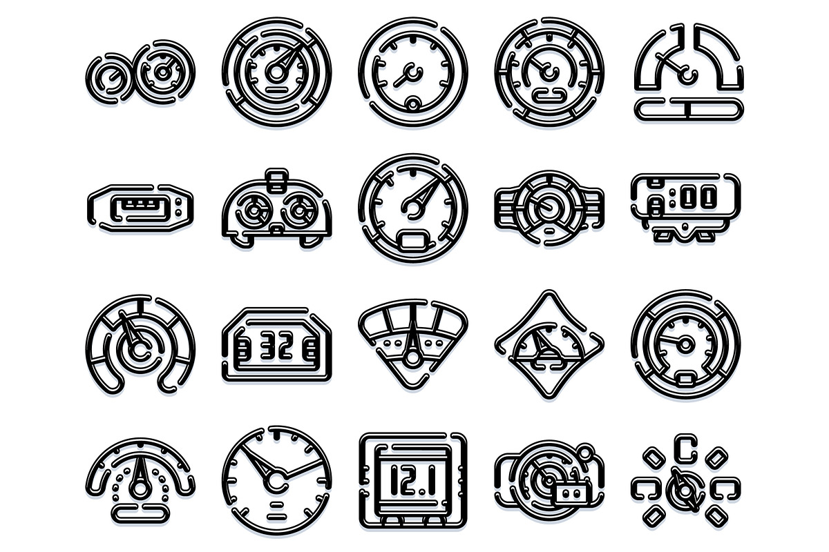 Car dashboard gauges and meters, an Object Graphic by pikepicture (Photo 2 of 3)