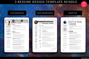 3X Resume Bundle-LeftCoast | 70% Off, a Resume Template by Template Monkey @dscience (Thumbnail 5 of 17)