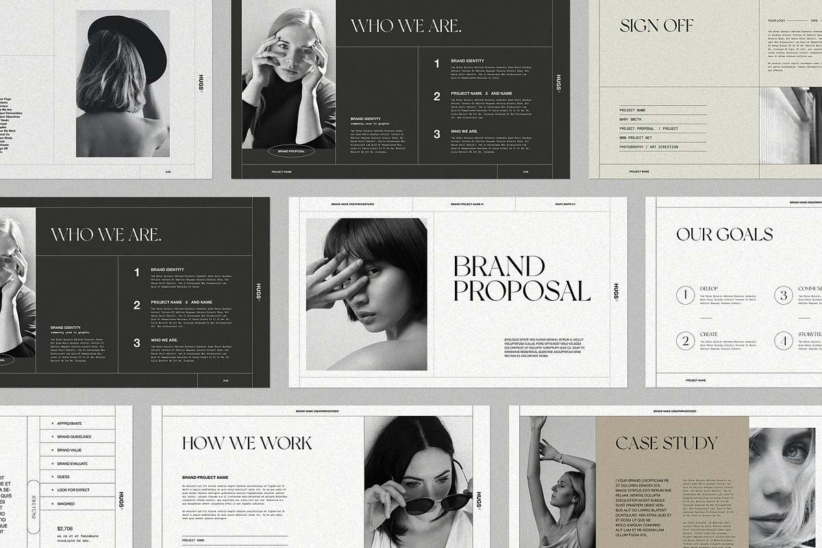 HUGS | Brand Proposal, a Presentation Template by creathrivestudio (Photo 7 of 12)
