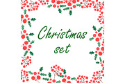 Watercolor christmas set, a Background Graphic by lycka (Thumbnail 1 of 4)