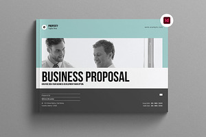 Business Proposal Template Landscape, a Brochure Template by Work-Envance