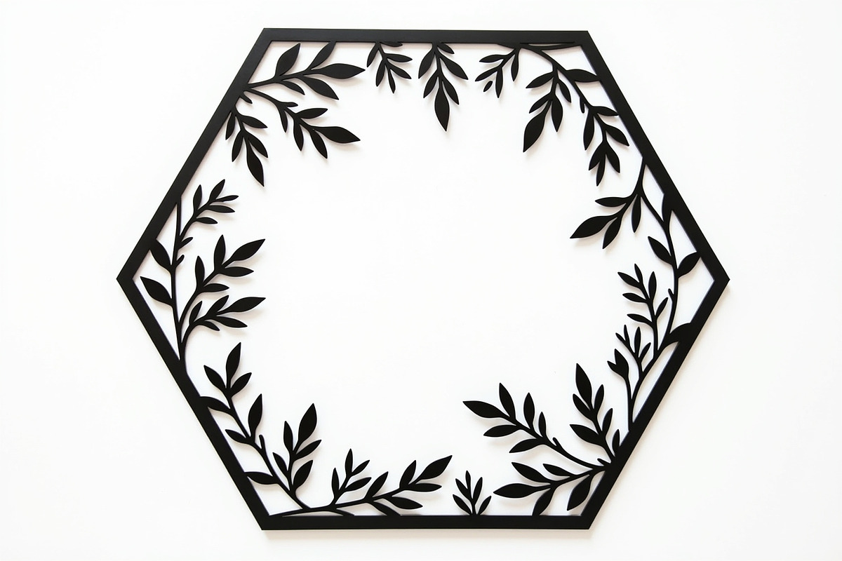Floral Laser Cut Frame Set, an Illustration by Creativeshirt (Photo 7 of 9)