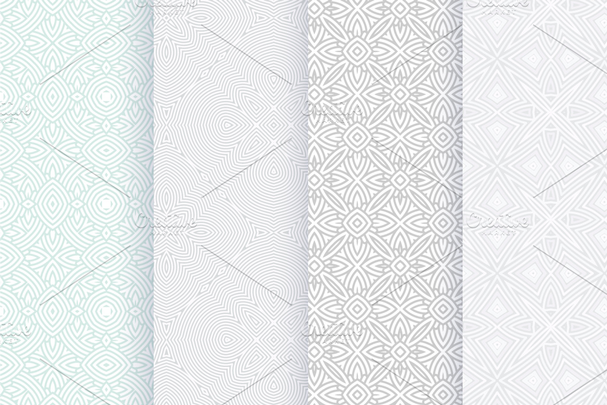 100 geometric seamless patterns, a Pattern Graphic by maximmmmum (Photo 8 of 17)