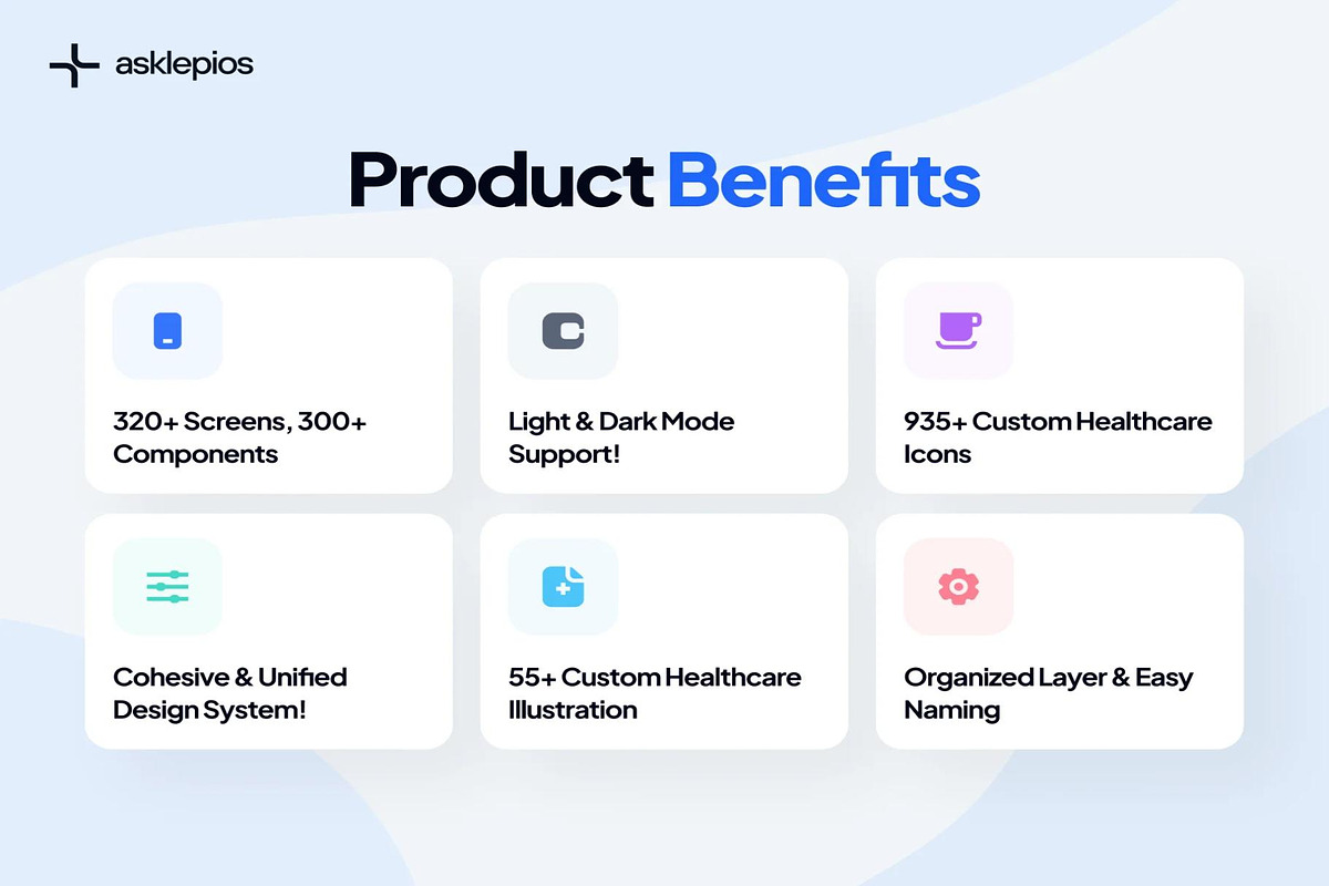 asklepios AI Healthcare Wellness App, an UI Kit Template by Creative Perspective (Photo 3 of 8)