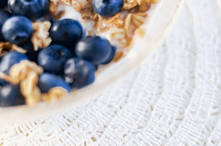 Breakfast idea and delicious food, breakfast cereal grains with, a Food & Drink Photo by Anneleven