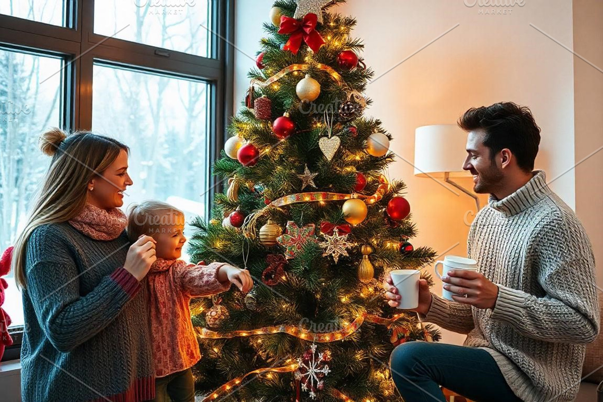 Family Christmas Joy | Stock Photo, a Holiday Photo by Aura Canyon HQ (Photo 1 of 8)