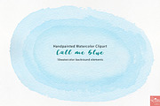 Watercolor background texture blue, a Texture Graphic by LittleAcornGraphics (Thumbnail 6 of 13)