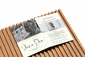 Funeral Program Canva Template Set