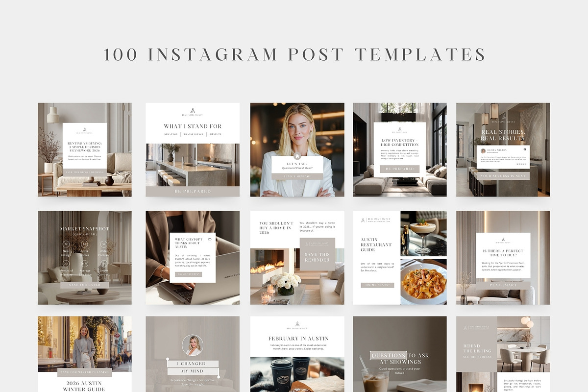 Real Estate Instagram Content Kit, a Social Media Template by Instprofi | Studio Estimo (Photo 6 of 37)