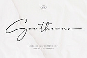 Southerns - Handwritten Script Font, a Script Font by Flawless And Co (Thumbnail 1 of 10)