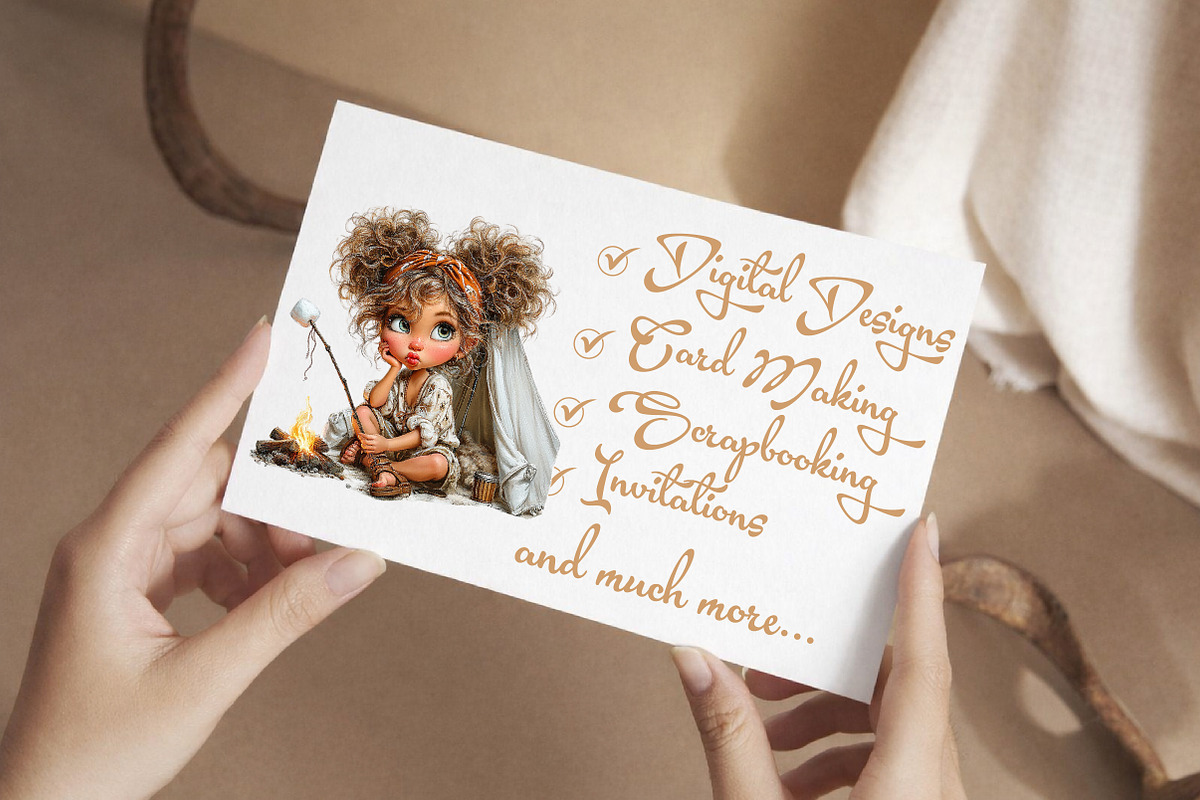 Whimsical Summer Girls Clipart, an Illustration by Libby Wishes (Photo 3 of 6)
