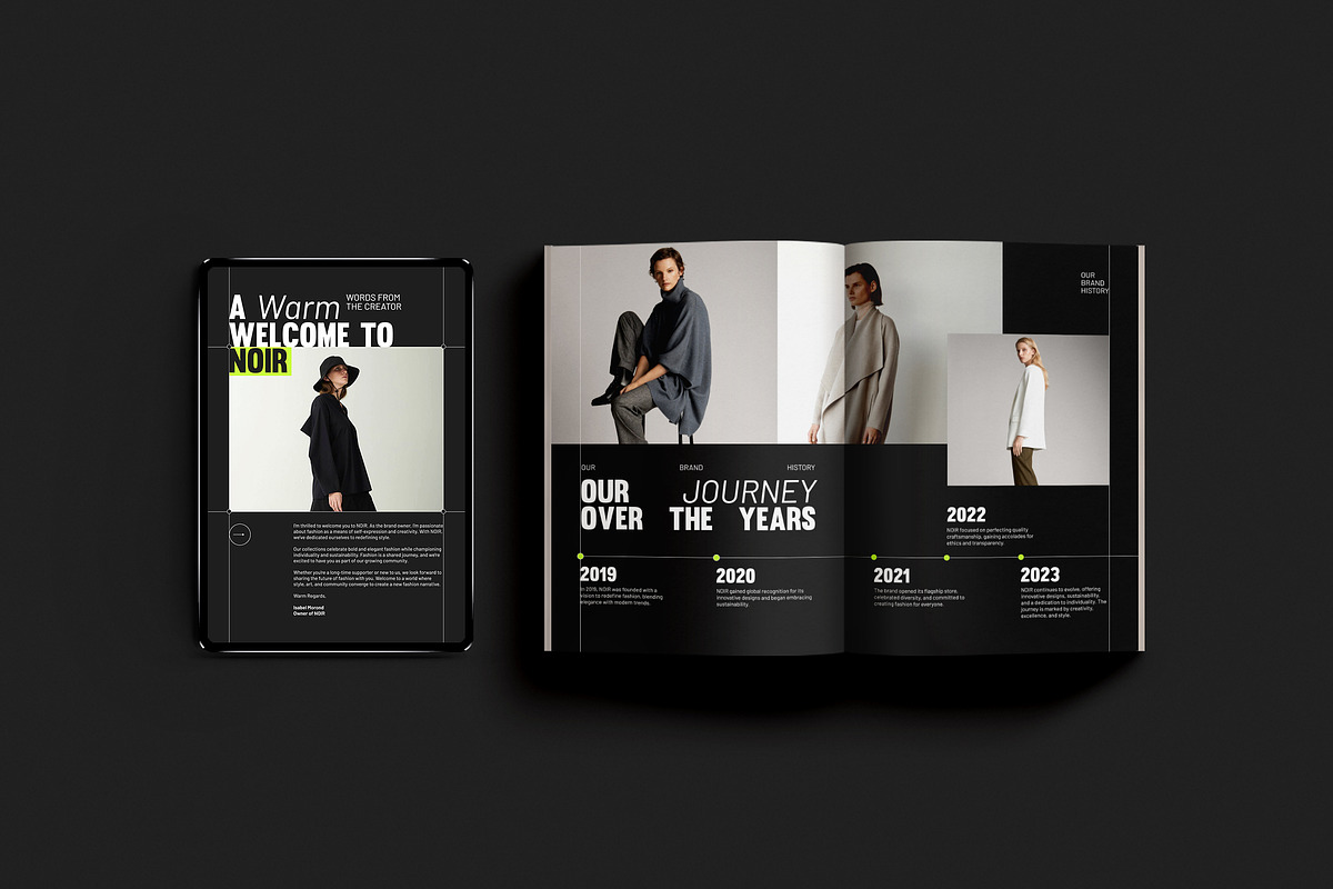 NOIR / Company Profile Ebook, a Social Media Template by Eviory (Photo 8 of 10)