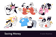 People saving money, finance concept, a Person Illustration by Good Studio (Thumbnail 1 of 6)