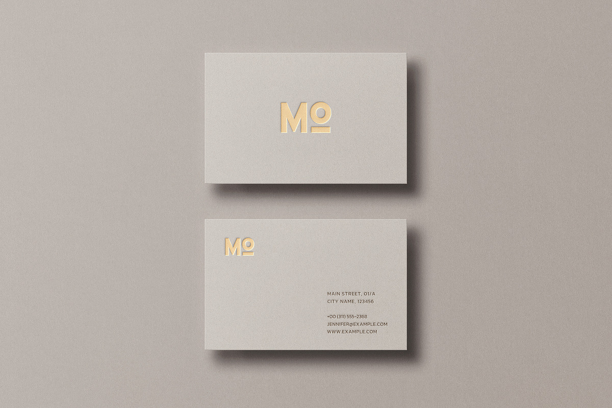 Business Card Mockup Template Logo, a Business Card Template by PrintPixel (Photo 3 of 8)