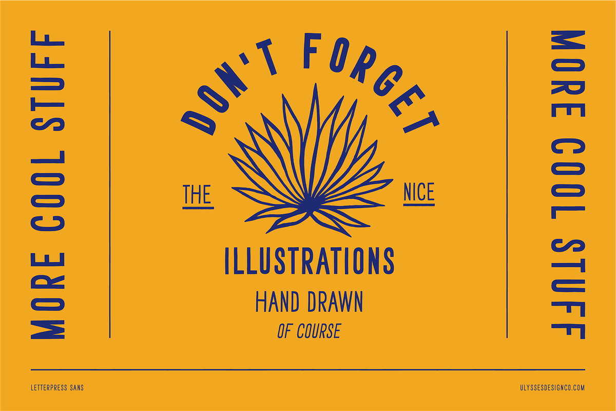 Letterpress Sans, a Sans Serif Font by Ulysses Design Co (Photo 14 of 20)