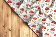 Autumn Red Mushrooms pattern, a Pattern Graphic by Kreeya Art Shop (Thumbnail 13 of 14)