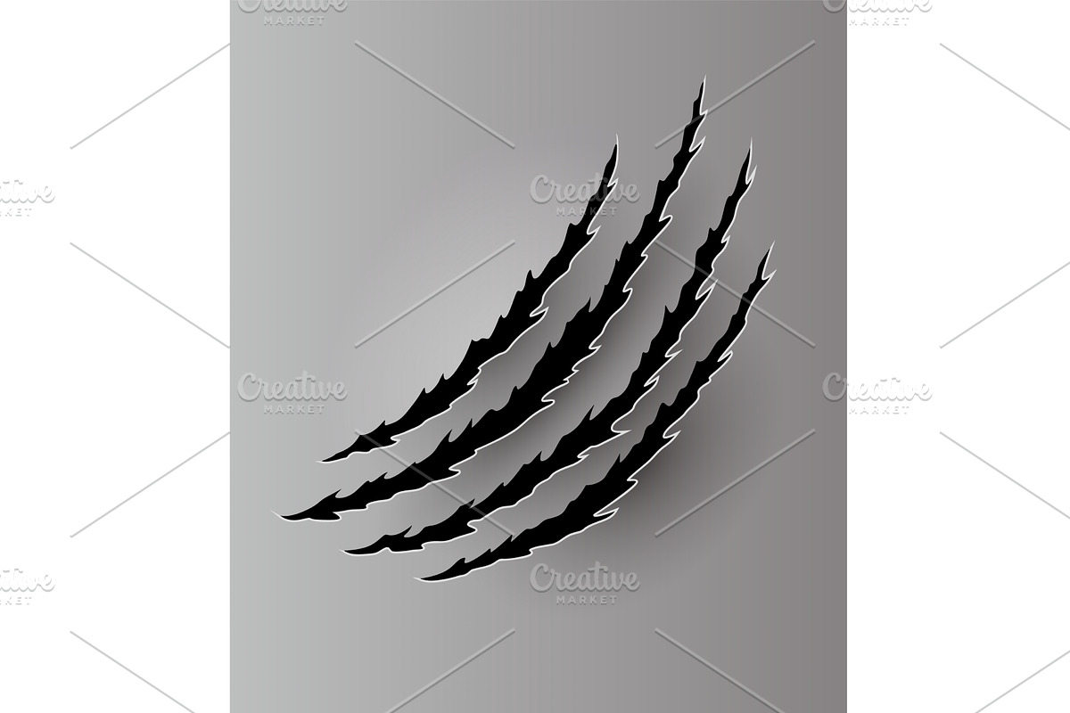 Bear or tiger claw mark, a Texture Illustration by Things for designers