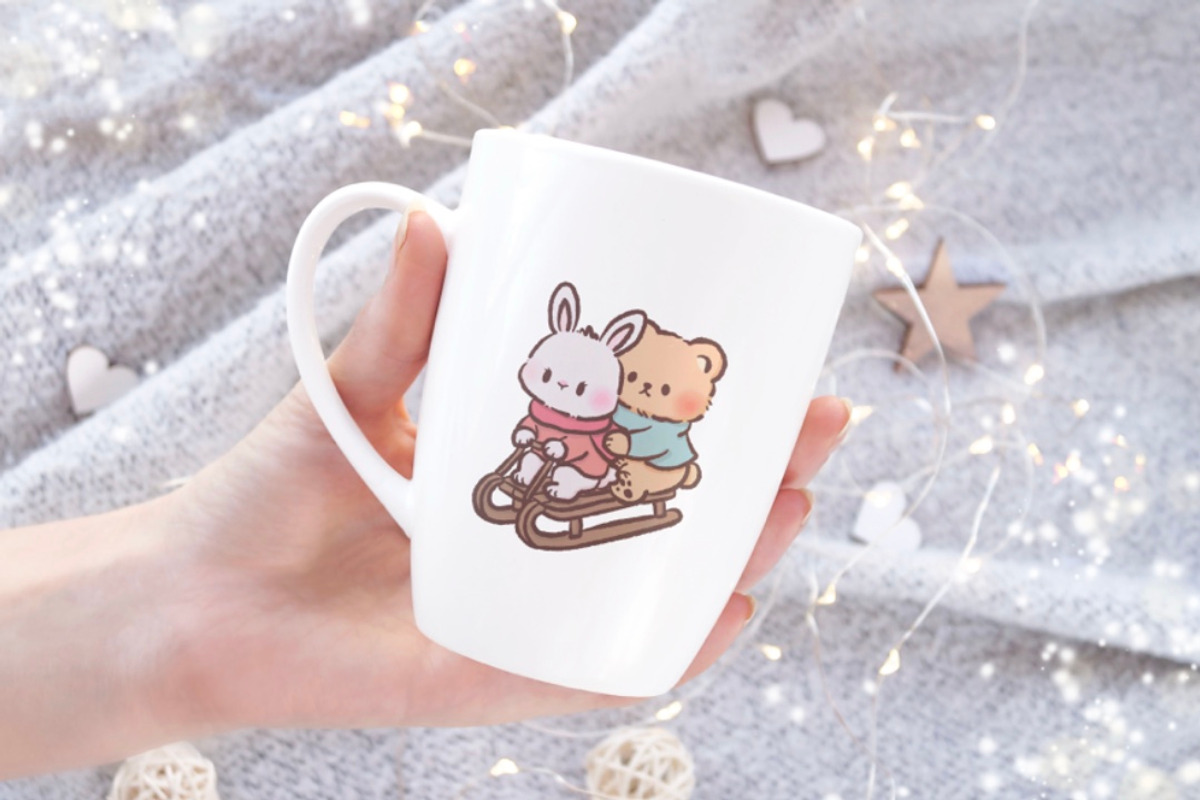 Winter Romance animals clipart, an Animal Illustration by Blumensdiary (Photo 5 of 7)