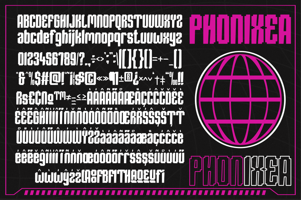 Phonixea - Pixel Condensed Font, a Handwritten Font by MaikoHatta (Photo 2 of 4)