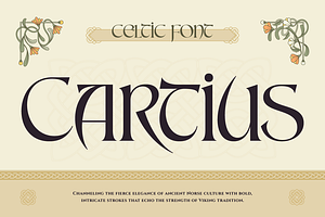 Cartius, a Serif Font by Burntilldead