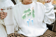 Cozy Blue Winter Watercolor Clipart, an Illustration by Sublimation Artist (Thumbnail 4 of 6)