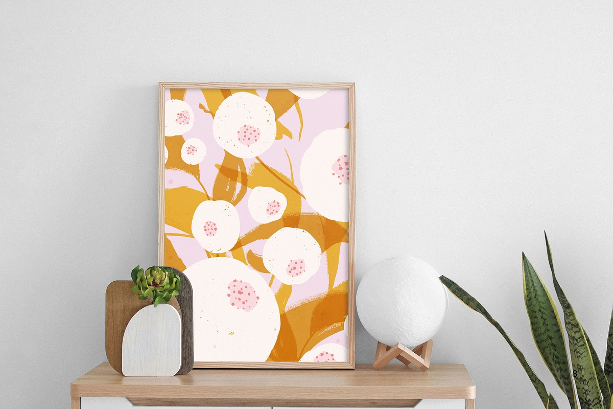 Blush & Ochre. Floral Patterns, a Pattern Graphic by PaperJamLab (Photo 9 of 13)