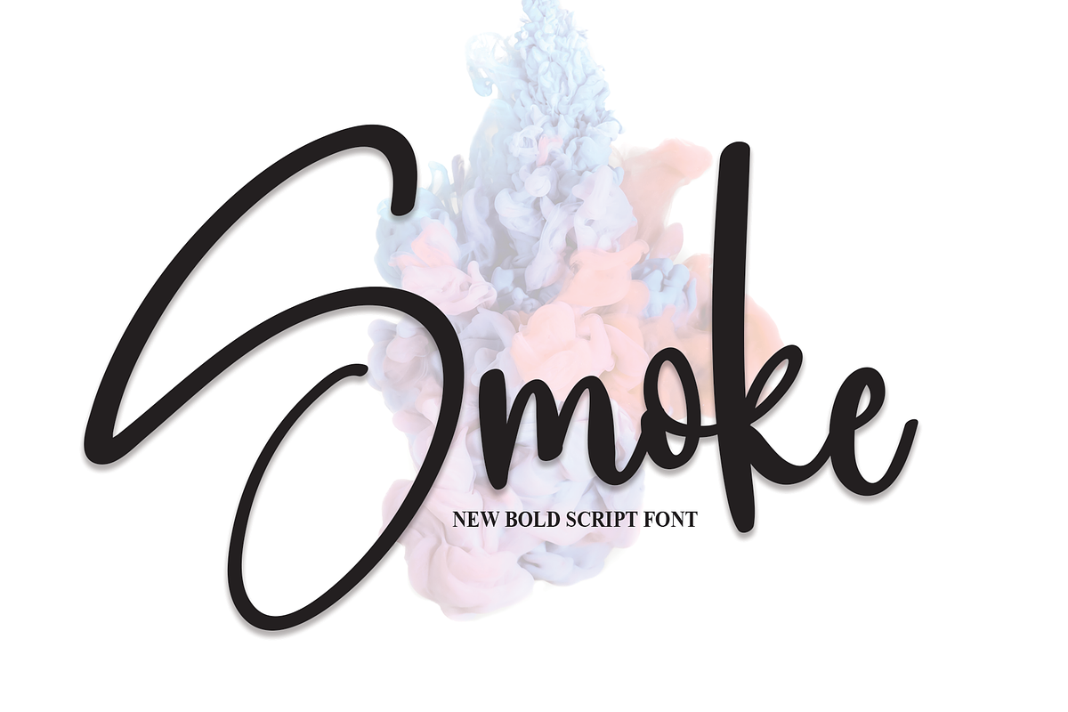Smoke | Script Font, a Script Font by Scratchones (Photo 1 of 8)