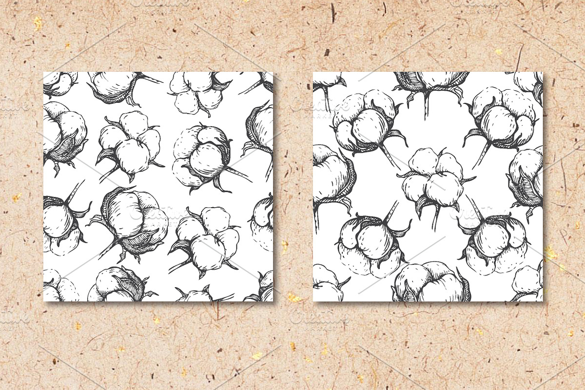 Hand drawn cotton set, a Graphic by Epine (Photo 3 of 3)