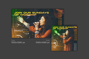 Church Flyer Worship Servic