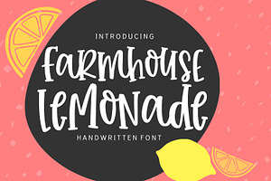 Farmhouse Lemonade Handwritten Font