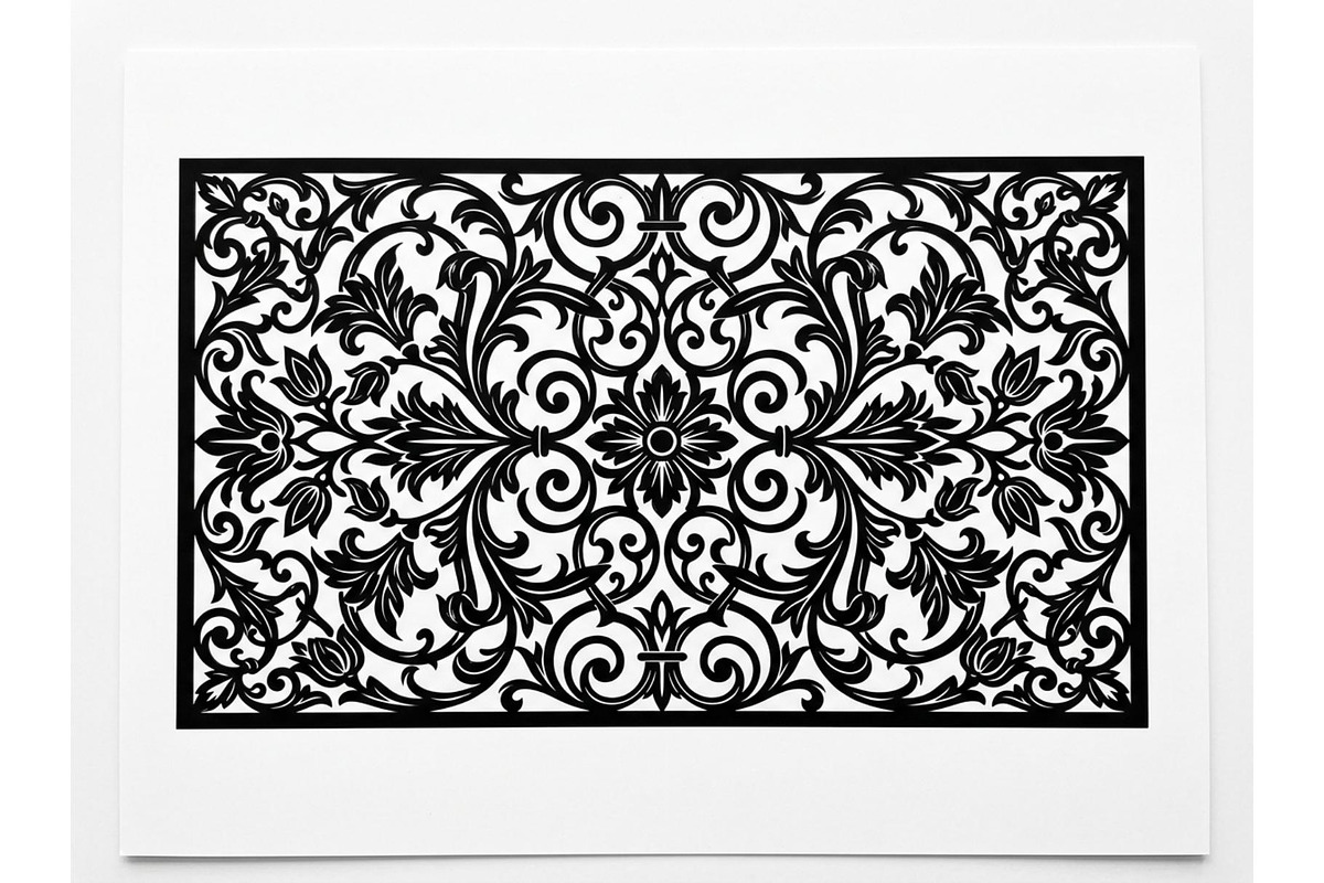 Vintage Floral Filigree Panel, an Object Graphic by Creativeshirt (Photo 2 of 3)