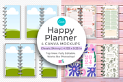 Skinny Happy Planner Canva Mockup, a Books & Magazine Mockup by Mockup Scene (Thumbnail 2 of 14)