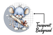 Christmas Cute Mice Clipart Bundle, an Illustration by Pixels.Craft (Thumbnail 2 of 6)