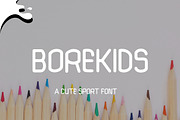 Borekids | Cute Sport Font, a Sans Serif Font by Bayuktx (Thumbnail 1 of 4)