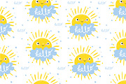 Cute sun and cloud, an Education Illustration by Lesya Skripak (Thumbnail 2 of 6)